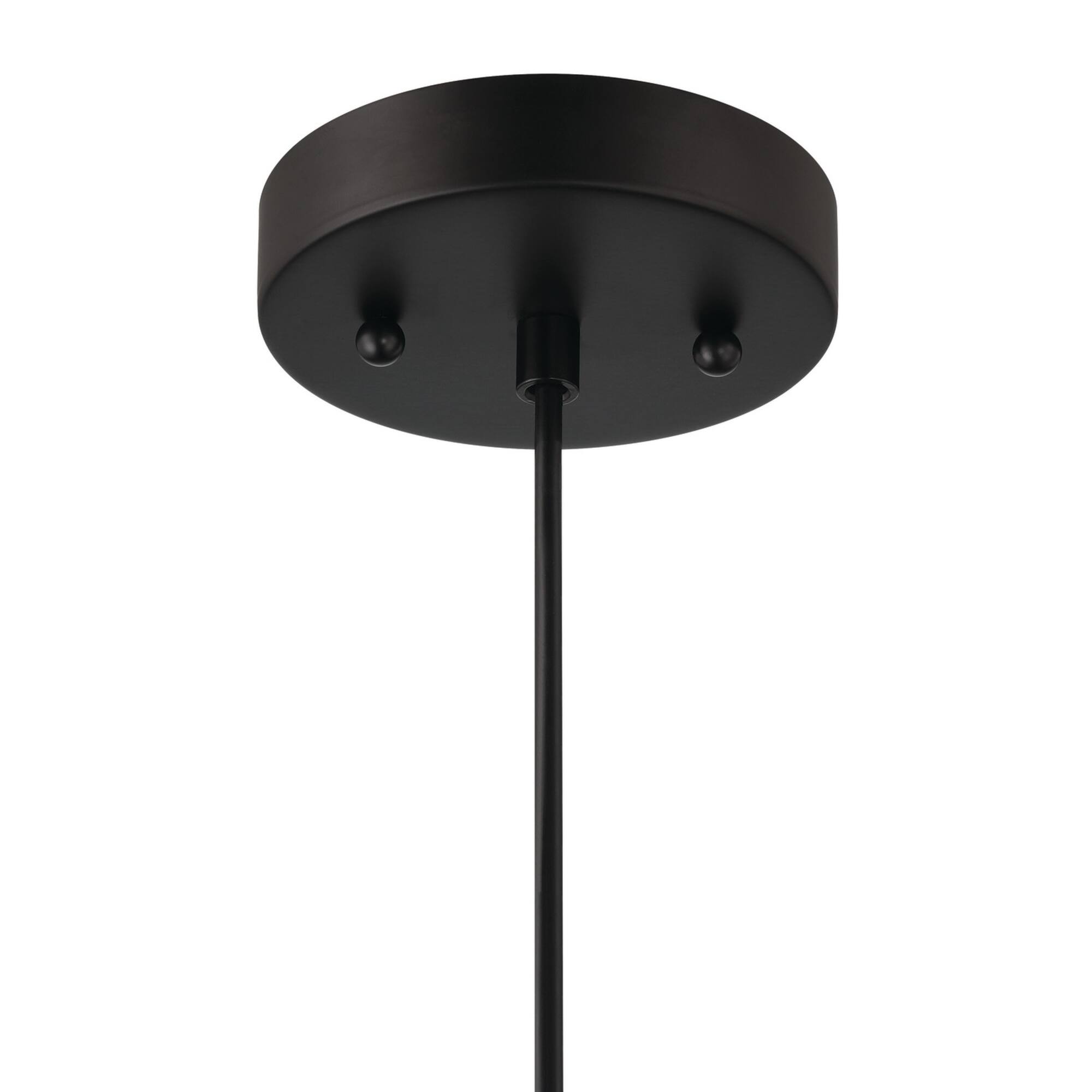 Hello Honey® 17.75" Black Boho Handwoven Paper Rope & Metal Ceiling Pendant Lamp